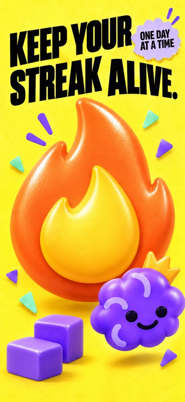 Brainy's Keep your streak alive illustration